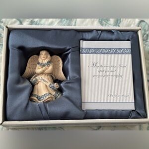 Sarah’s Angels Figurine with Blue Accents Sister New in Box
